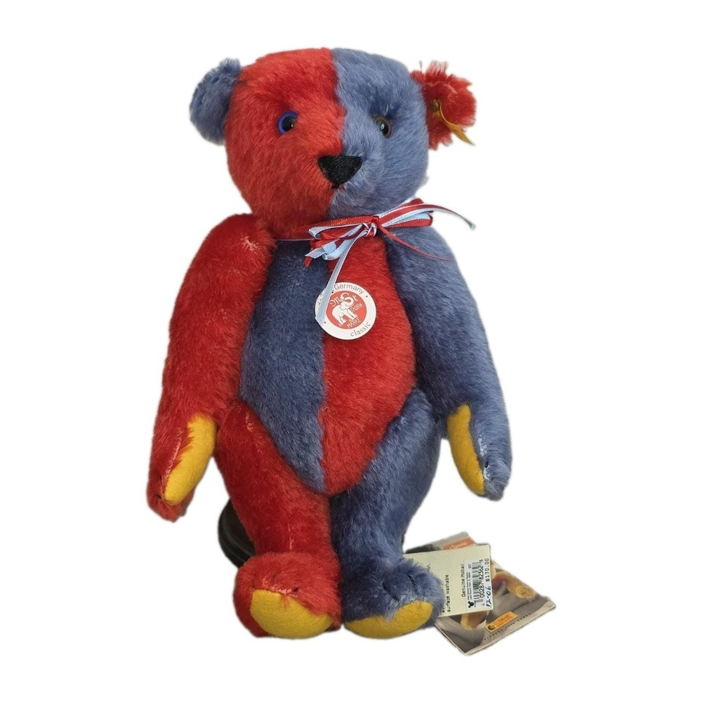 Steiff Harlequin Teddy Bear 003530 Mohair Disney Parks Exclusive 12" Stand Tags